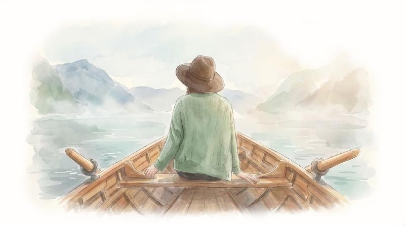 Woman on boat