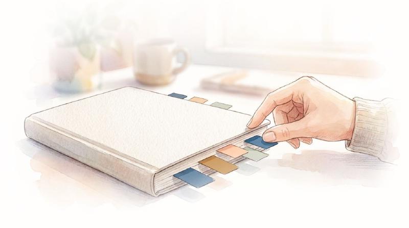 Book with flags