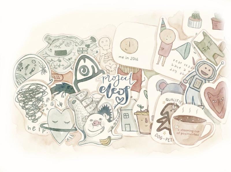 Multiple stickers